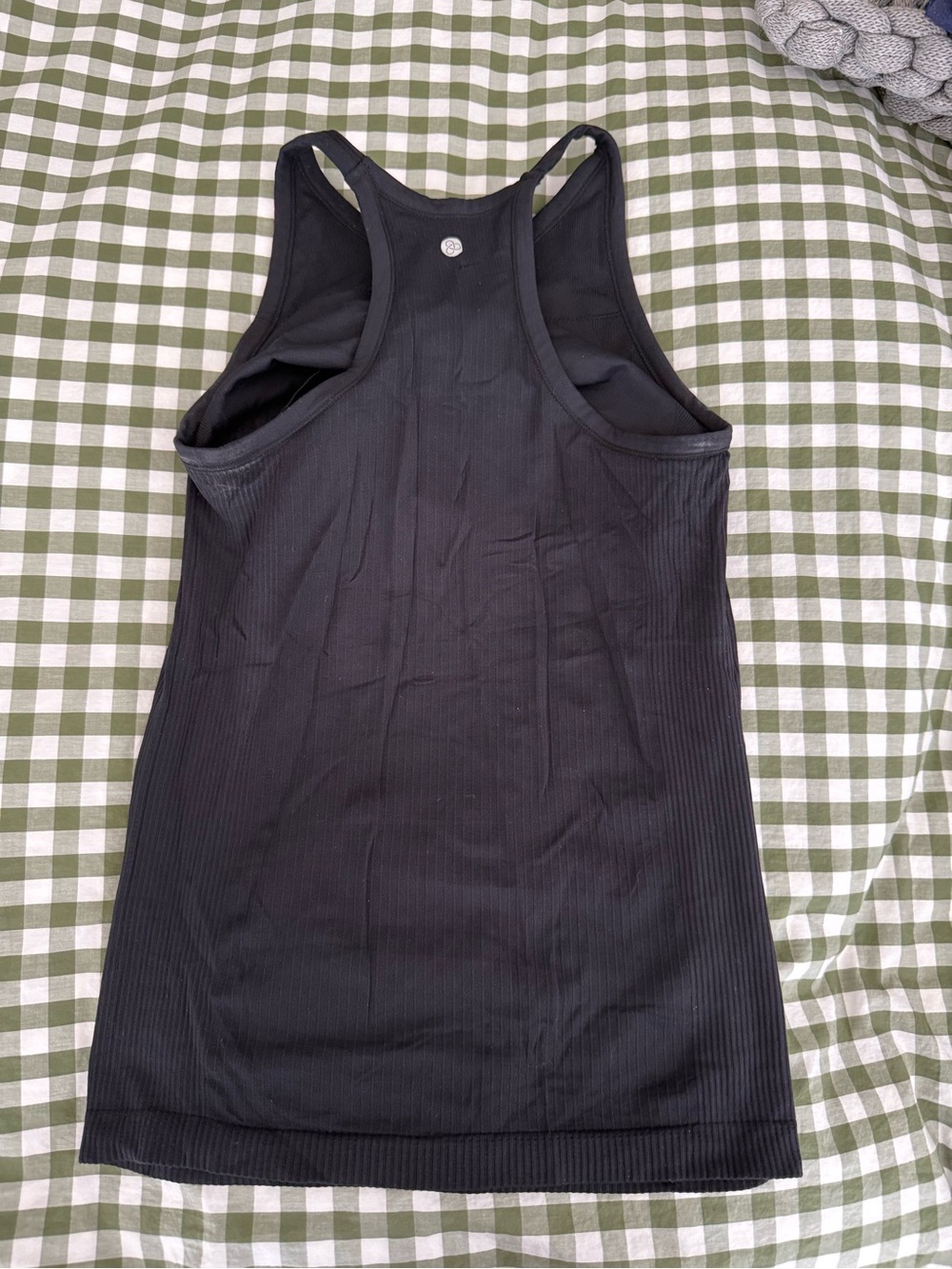 lululemon athletica Black Ribbed Racerback Tank - Picture 2 of 2